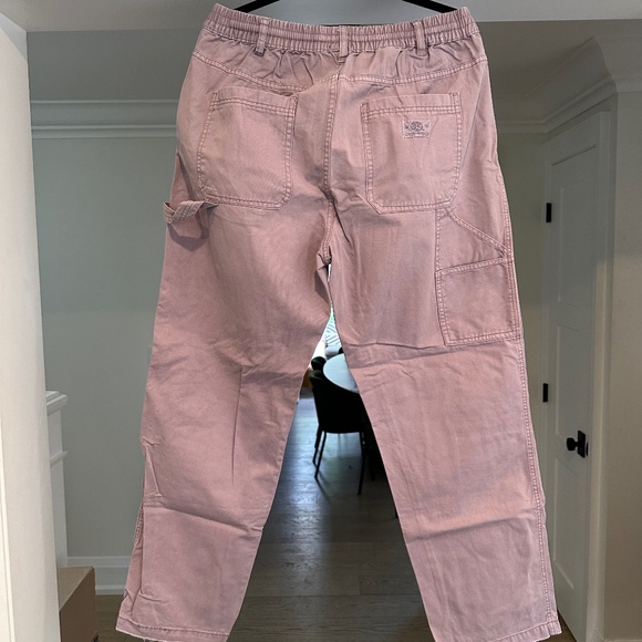 Men's-Urban Outfitters BDG Pink-Lilac Cotton Relaxed Fit Painter Pants - Size L - Picture 7 of 16